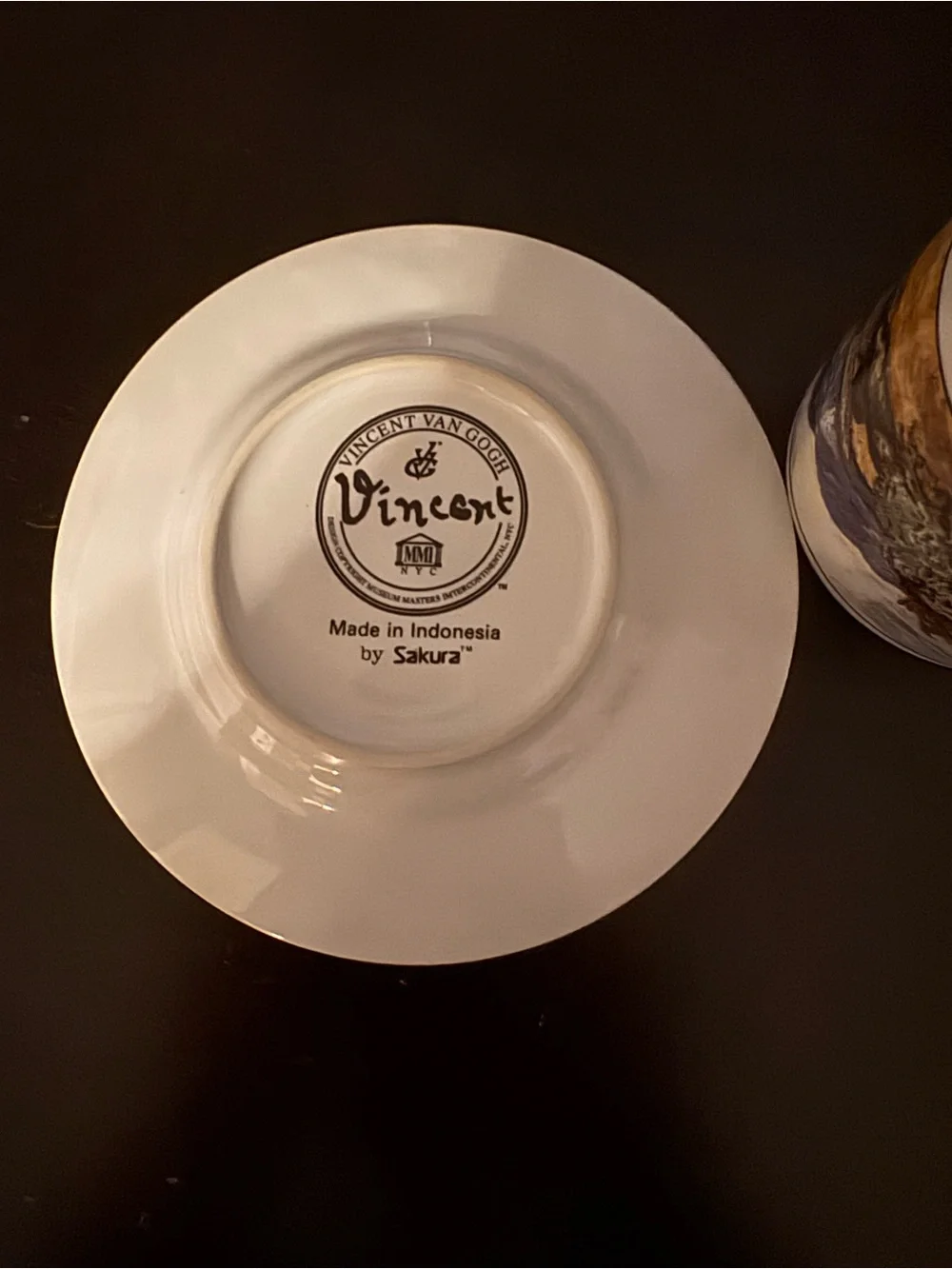 Sakura Demitasse Cup and Saucer Vincent Van Gogh Wheatfield Meadow